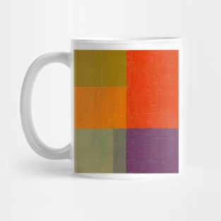 Red and Green Abstract Mug